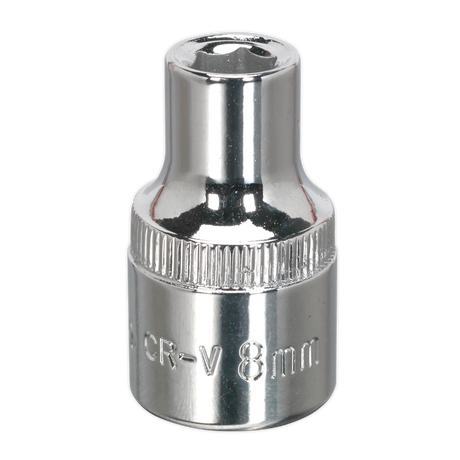 Sealey SP1208 Premier Fully Polished Socket 1/2"Sq Drive 8mm