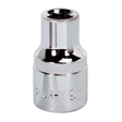 Sealey SP1209 Premier Fully Polished Socket 1/2"Sq Drive 9mm