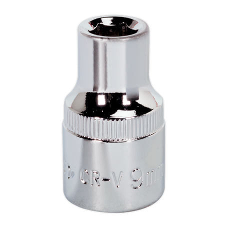 Sealey SP1209 Premier Fully Polished Socket 1/2"Sq Drive 9mm