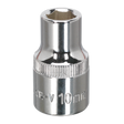 Sealey SP1210 Premier Fully Polished Socket 1/2"Sq Drive 10mm