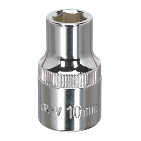Sealey SP1210 Premier Fully Polished Socket 1/2"Sq Drive 10mm