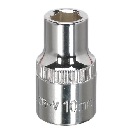 Sealey SP1210 Premier Fully Polished Socket 1/2"Sq Drive 10mm