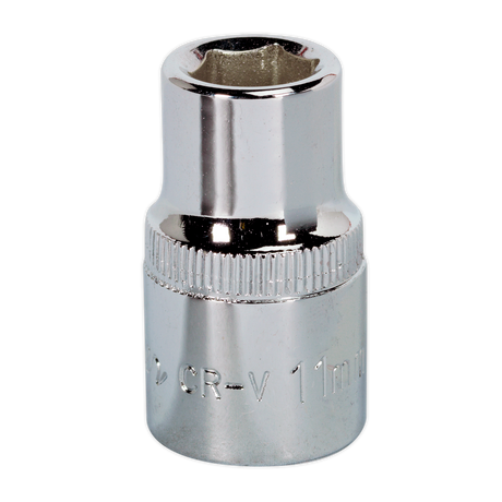 Sealey SP1211 Premier Fully Polished Socket 1/2"Sq Drive 11mm
