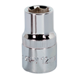 Sealey SP1212 Premier Fully Polished Socket 1/2"Sq Drive 12mm