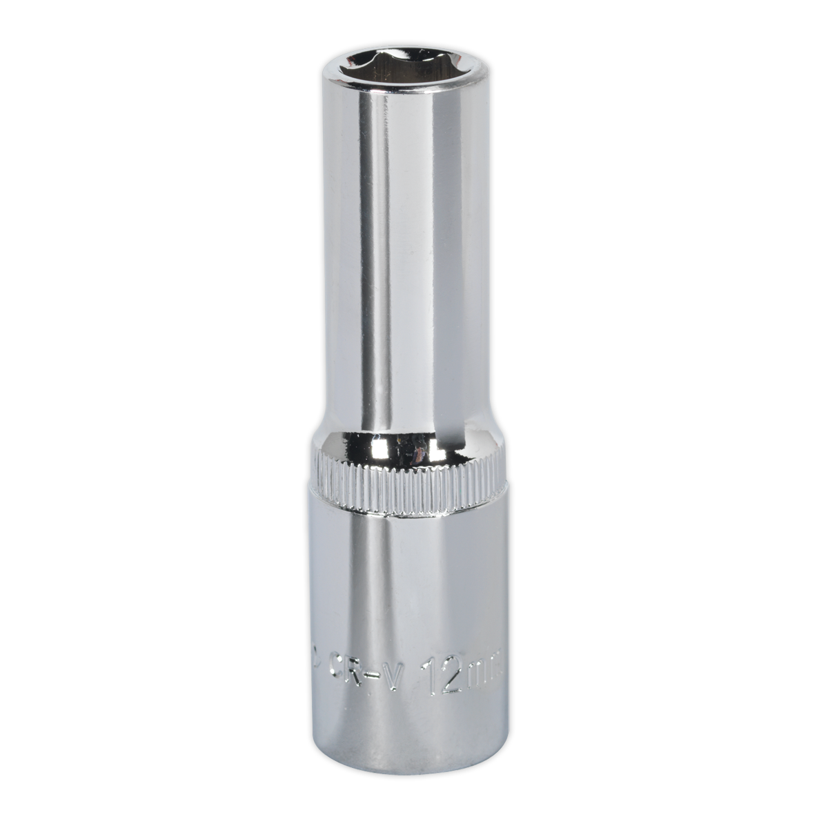 Sealey SP1212D Premier Fully Polished Deep Socket 1/2"Sq Drive 12mm