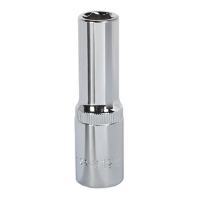Sealey SP1212D Premier Fully Polished Deep Socket 1/2"Sq Drive 12mm