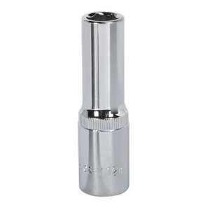 Sealey SP1212D Premier Fully Polished Deep Socket 1/2"Sq Drive 12mm