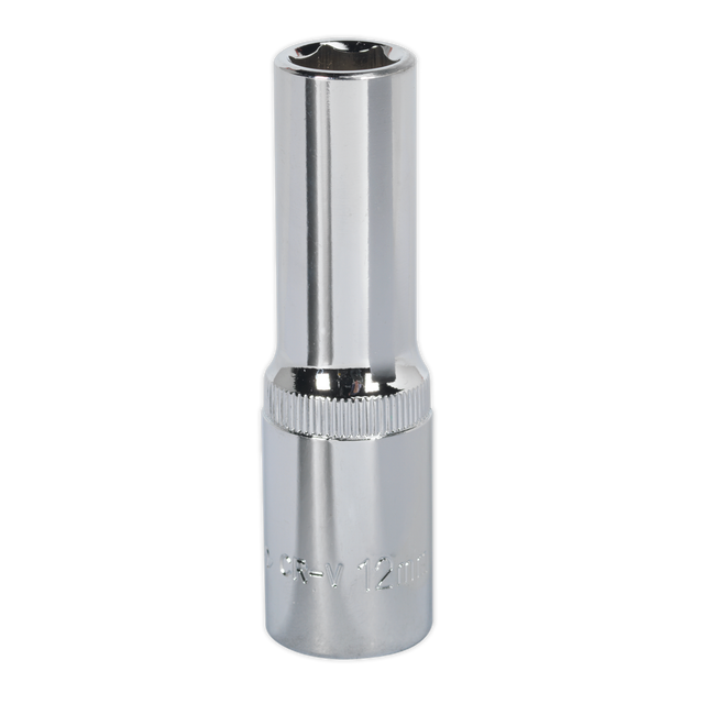 Sealey SP1212D Premier Fully Polished Deep Socket 1/2"Sq Drive 12mm