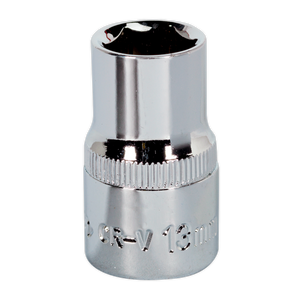 Sealey SP1213 Premier Fully Polished Socket 1/2"Sq Drive 13mm
