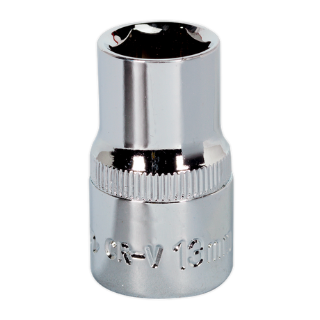 Sealey SP1213 Premier Fully Polished Socket 1/2"Sq Drive 13mm