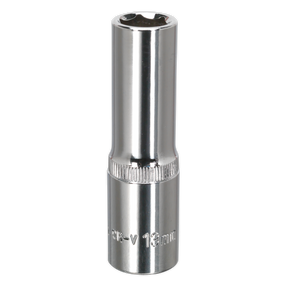Sealey SP1213D Premier Fully Polished Deep Socket 1/2"Sq Drive 13mm