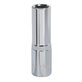 Sealey SP1214D Premier Fully Polished Deep Socket 1/2"Sq Drive 14mm