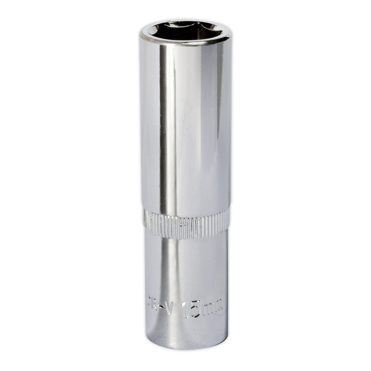 Sealey SP1215D Premier Fully Polished Deep Socket 1/2"Sq Drive 15mm