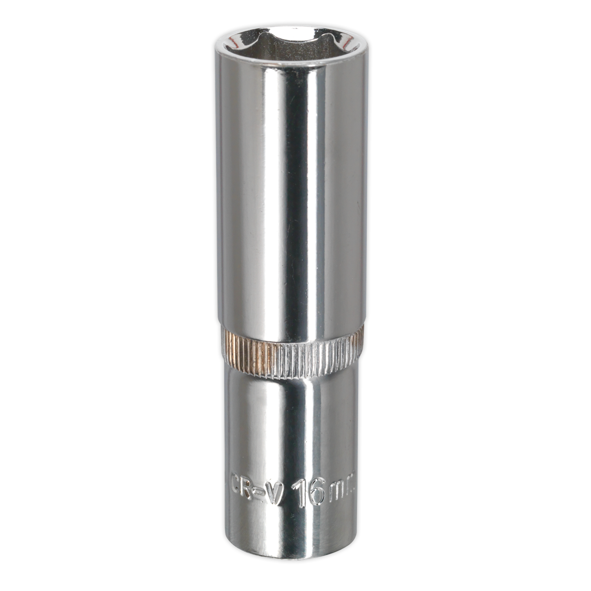 Sealey SP1216D Premier Fully Polished Deep Socket 1/2"Sq Drive 16mm