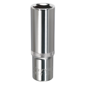 Sealey SP1217D Premier Fully Polished Deep Socket 1/2"Sq Drive 17mm
