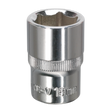 Sealey SP1218 Premier Fully Polished Socket 1/2"Sq Drive 18mm