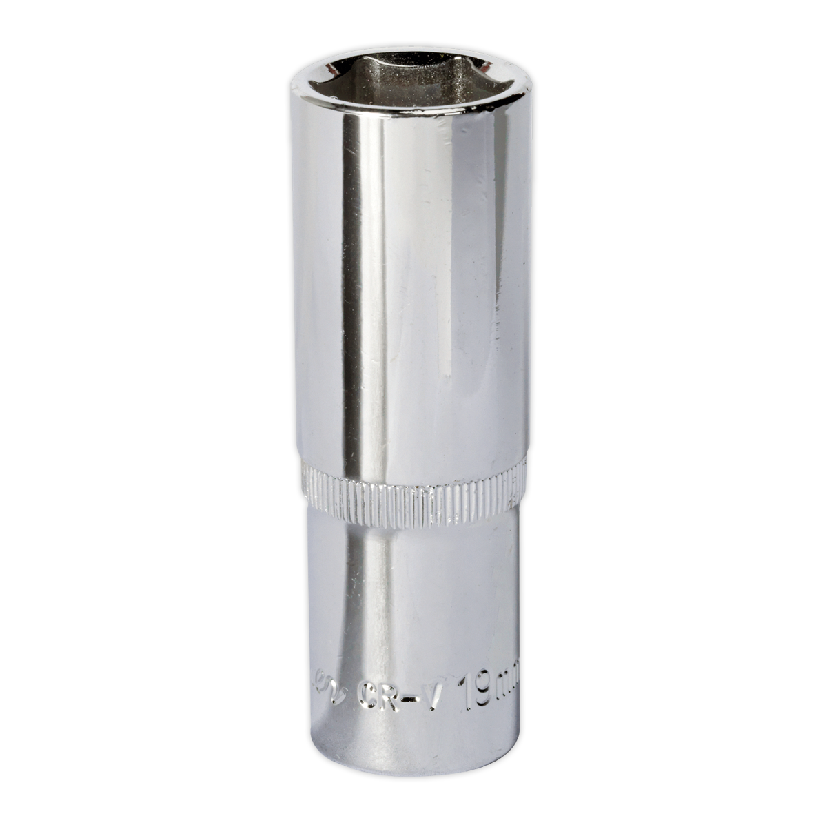 Sealey SP1219D Premier Fully Polished Deep Socket 1/2"Sq Drive 19mm