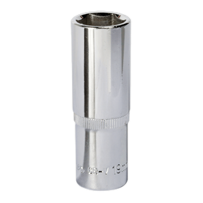 Sealey SP1219D Premier Fully Polished Deep Socket 1/2"Sq Drive 19mm