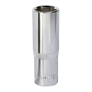 Sealey SP1219D Premier Fully Polished Deep Socket 1/2"Sq Drive 19mm