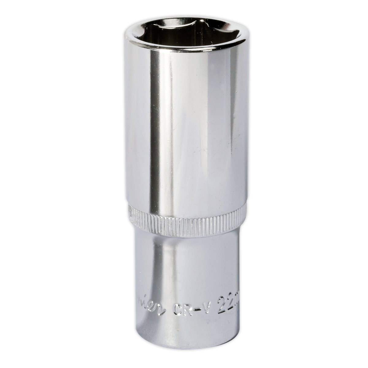 Sealey SP1222D Premier Fully Polished Deep Socket 1/2"Sq Drive 22mm