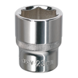 Sealey SP1223 Premier Fully Polished Socket 1/2"Sq Drive 23mm