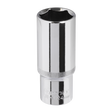 Sealey SP1224D Premier Fully Polished Deep Socket 1/2"Sq Drive 24mm