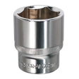 Sealey SP1228 Premier Fully Polished Socket 1/2"Sq Drive 28mm