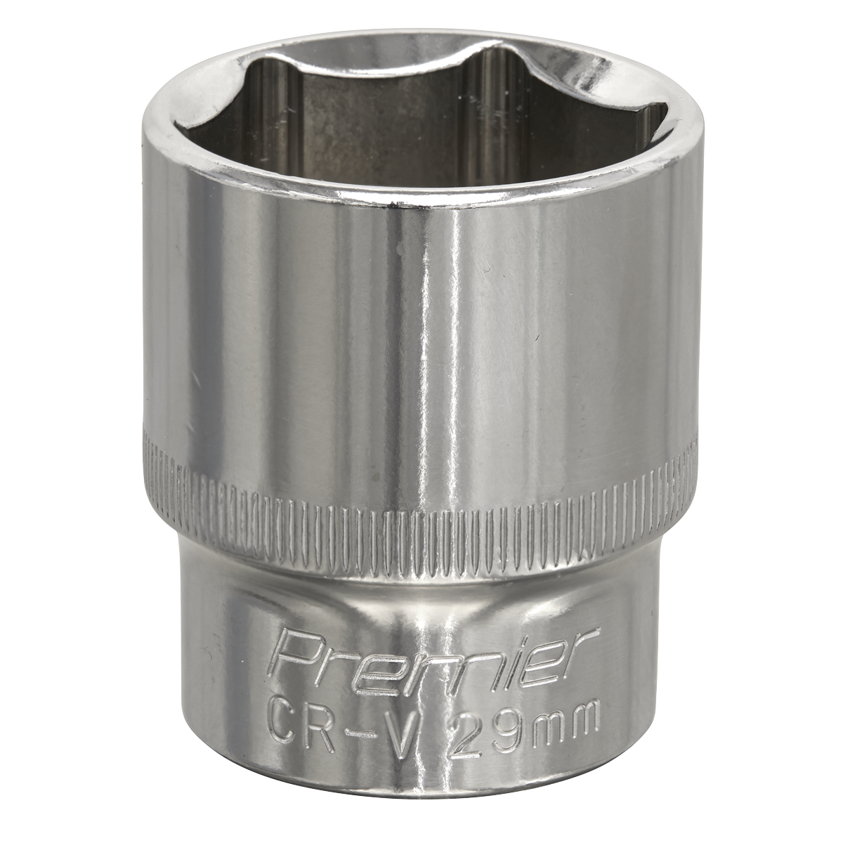 Sealey SP1229 Premier Fully Polished Socket 1/2"Sq Drive 29mm