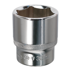 Sealey SP1230 Premier Fully Polished Socket 1/2"Sq Drive 30mm