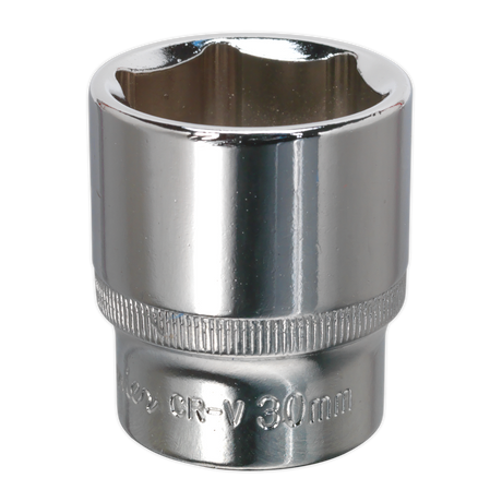 Sealey SP1230 Premier Fully Polished Socket 1/2"Sq Drive 30mm