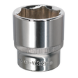 Sealey SP1232 Premier Fully Polished Socket 1/2"Sq Drive 32mm