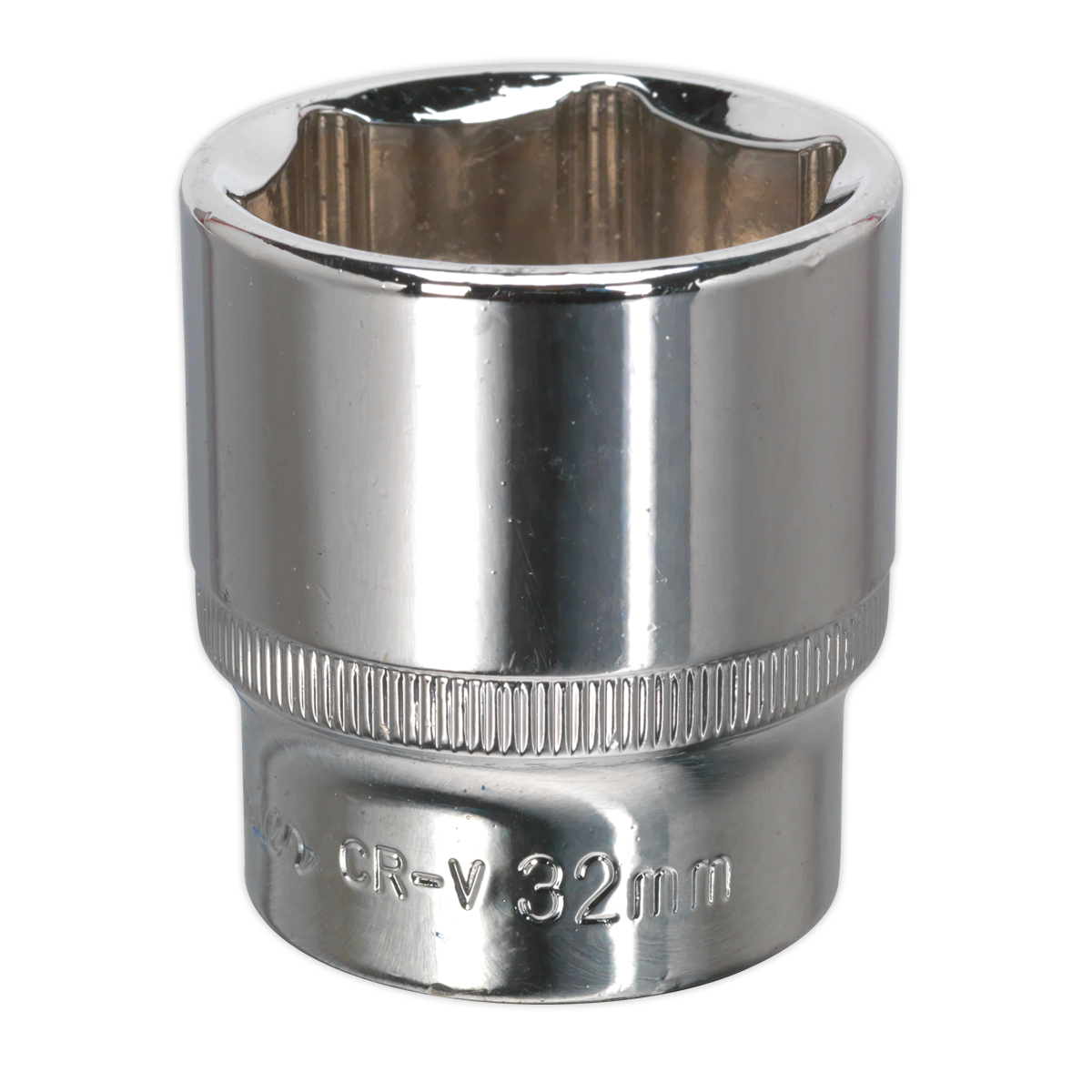 Sealey SP1232 Premier Fully Polished Socket 1/2"Sq Drive 32mm