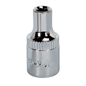 Sealey SP1404 Premier Fully Polished Socket 1/4"Sq Drive 4mm