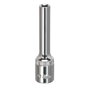 Sealey SP1404D Premier Fully Polished Deep Socket 1/4"Sq Drive 4mm