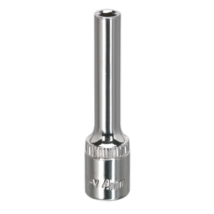 Sealey SP1404D Premier Fully Polished Deep Socket 1/4"Sq Drive 4mm