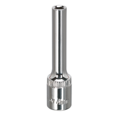 Sealey SP1404D Premier Fully Polished Deep Socket 1/4"Sq Drive 4mm