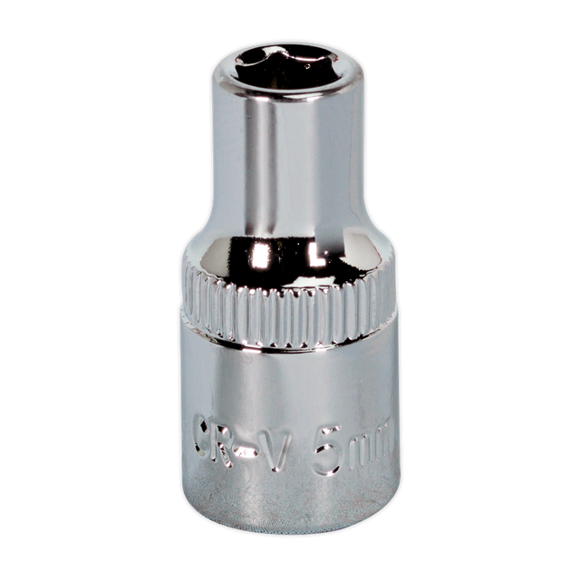 Sealey SP1405 Premier Fully Polished Socket 1/4"Sq Drive 5mm