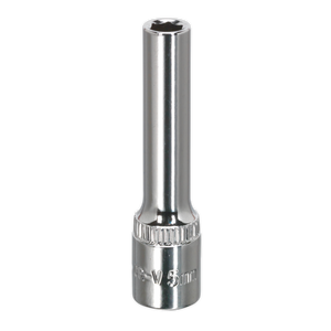 Sealey SP1405D Premier Fully Polished Deep Socket 1/4"Sq Drive 5mm