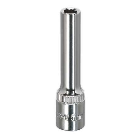 Sealey SP1405D Premier Fully Polished Deep Socket 1/4"Sq Drive 5mm