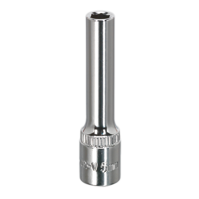 Sealey SP1405D Premier Fully Polished Deep Socket 1/4"Sq Drive 5mm