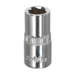 Sealey SP1407 Premier Fully Polished Socket 1/4"Sq Drive 7mm