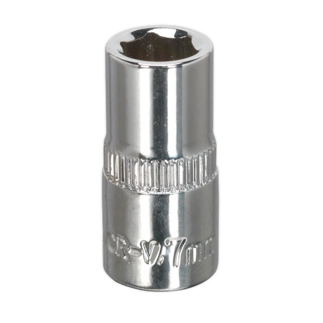 Sealey SP1407 Premier Fully Polished Socket 1/4"Sq Drive 7mm