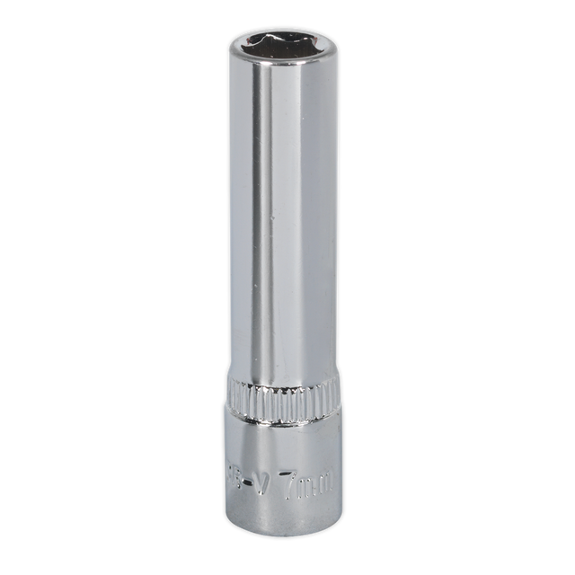 Sealey SP1407D Premier Fully Polished Deep Socket 1/4"Sq Drive 7mm
