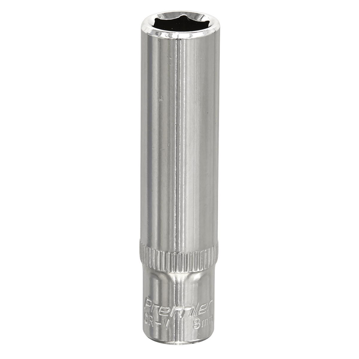 Sealey SP1408D Premier Fully Polished Deep Socket 1/4"Sq Drive 8mm