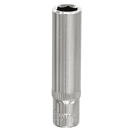 Sealey SP1408D Premier Fully Polished Deep Socket 1/4"Sq Drive 8mm