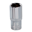 Sealey SP1409 Premier Fully Polished Socket 1/4"Sq Drive 9mm