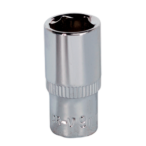 Sealey SP1409 Premier Fully Polished Socket 1/4"Sq Drive 9mm