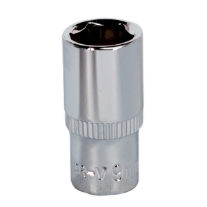 Sealey SP1409 Premier Fully Polished Socket 1/4"Sq Drive 9mm