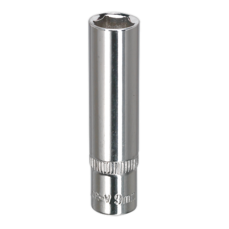 Sealey SP1409D Premier Fully Polished Deep Socket 1/4"Sq Drive 9mm
