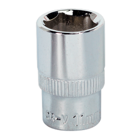 Sealey SP1411 Premier Fully Polished Socket 1/4"Sq Drive 11mm